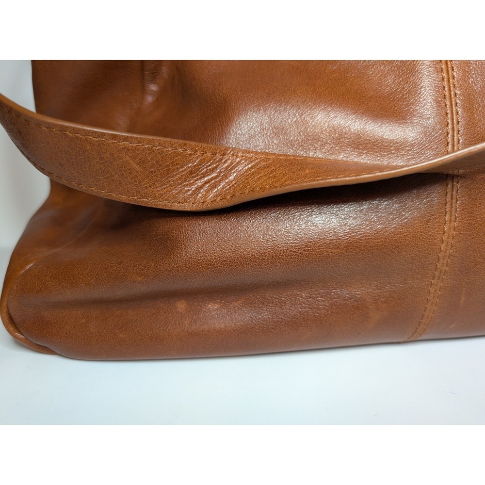 NWT American Leather Co Blaine Convertible Shopper Brandy  Glove TannedPurse - Picture 5 of 14